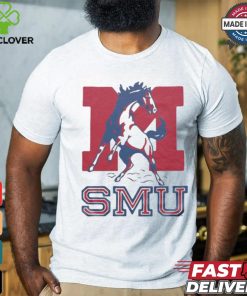 SMU Mustangs Monogram Horse T hoodie, sweater, longsleeve, shirt v-neck, t-shirts