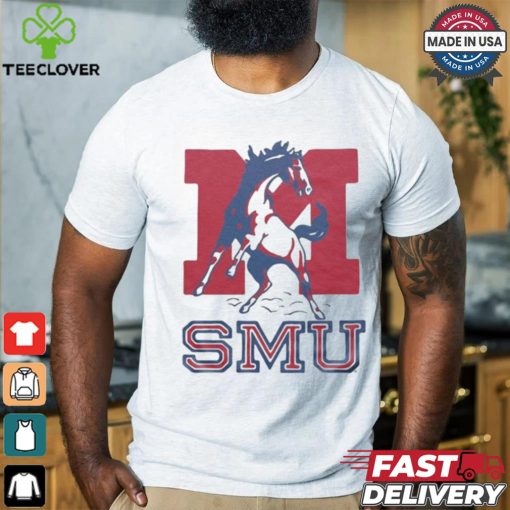 SMU Mustangs Monogram Horse T hoodie, sweater, longsleeve, shirt v-neck, t-shirts