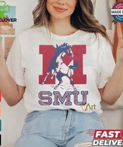 SMU Mustangs Monogram Horse T hoodie, sweater, longsleeve, shirt v-neck, t-shirts