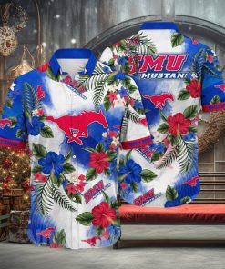 SMU Mustangs NCAA Flower Unisex Full Print Hawaiian Shirt