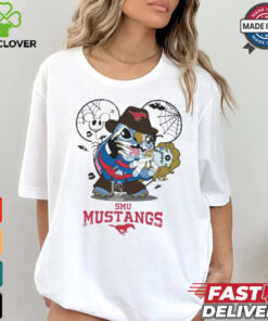 SMU Mustangs Stitch Freddy Krueger Halloween Shirt