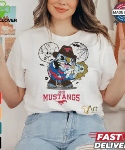 SMU Mustangs Stitch Freddy Krueger Halloween Shirt