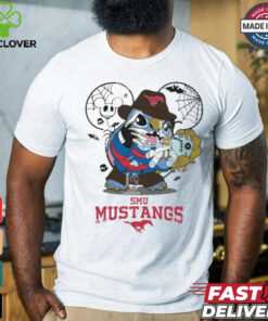 SMU Mustangs Stitch Freddy Krueger Halloween Shirt