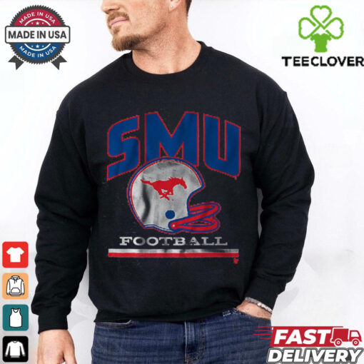 SMU Mustangs Vintage Football Helmet T Shirt