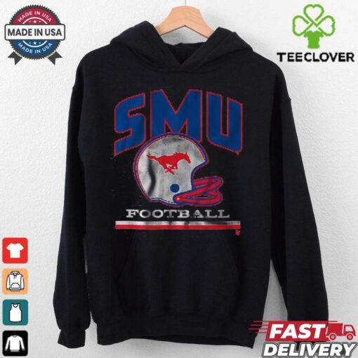 SMU Mustangs Vintage Football Helmet T Shirt