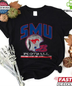 SMU Mustangs Vintage Football Helmet T Shirt