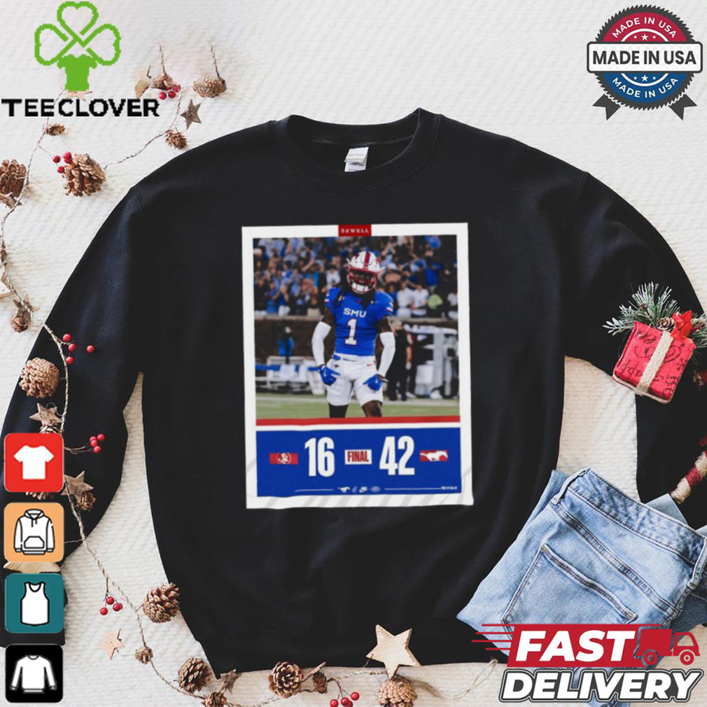SMU Mustangs Wins 42 16 Florida State Seminoles 2024 ACC Game Final Score Shirt SMU Mustangs Wins 42 16 Florida State Seminoles 2024 ACC Game Final Score Shirt
