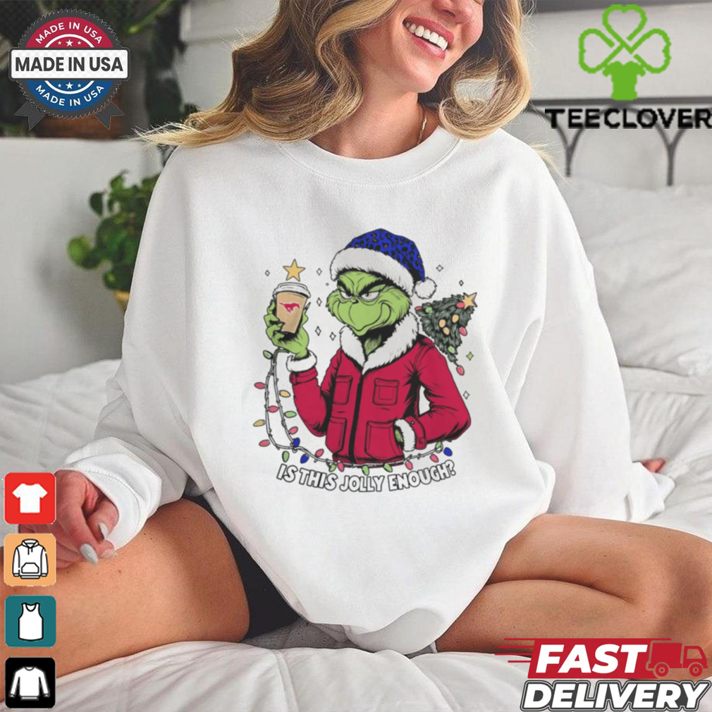 SMU Mustangs x Santa Grinch Is This Jolly Enough Merry Christmas Shirt SMU Mustangs x Santa Grinch Is This Jolly Enough Merry Christmas Shirt