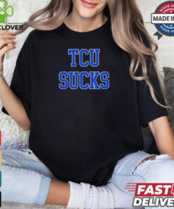 SMU vs. TCU Dallas mayor TCU Sucks shirt