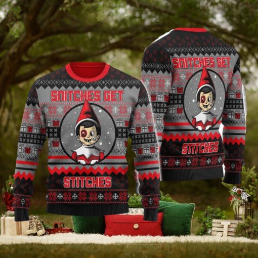 SNITCHES GET STITCHES Ugly Christmas Sweater Christmas Gifts Unisex