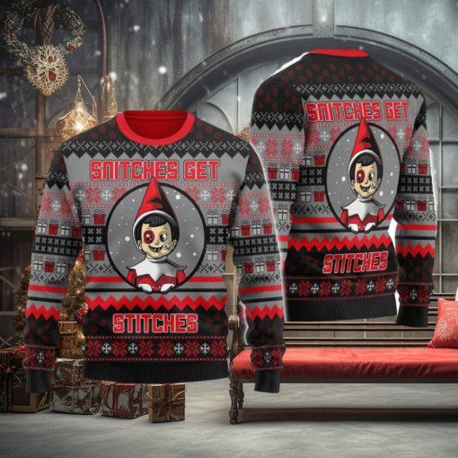 SNITCHES GET STITCHES Ugly Christmas Sweater Christmas Gifts Unisex
