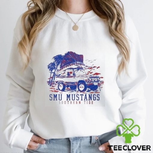 SOUTHERN TIDE wht SMU Southern Methodist University Trophy Catch Shirt