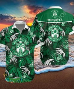 SPFL Championship Hibernian F.C. Tropical Vibe Hawaiian Shirt