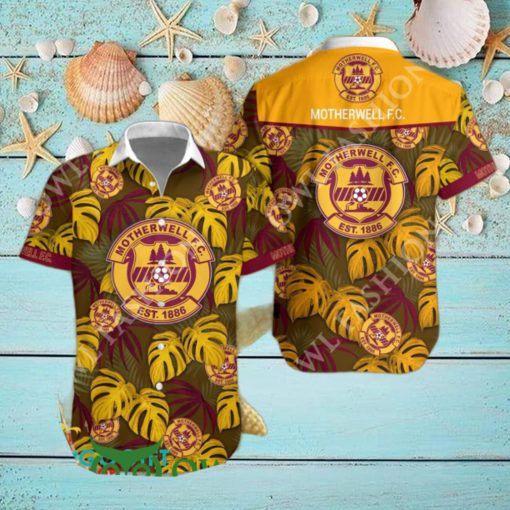 SPFL Championship Motherwell F.C. Tropical Vibe Hawaiian Shirt