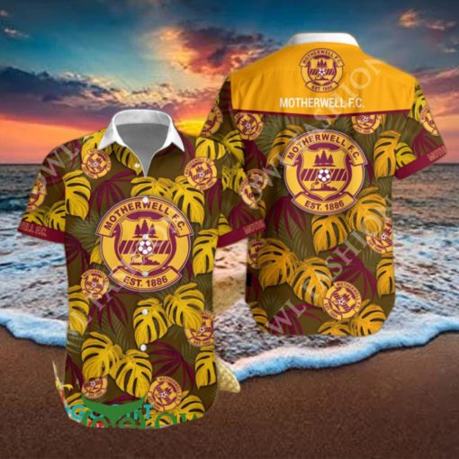 SPFL Championship Motherwell F.C. Tropical Vibe Hawaiian Shirt