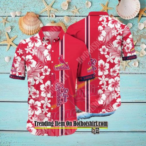 ST LOUIS CARDINALS MLB FLOWER FULL PRINT UNISEX HAWAIIAN SHIRT