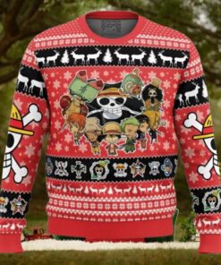 Chibi Straw Hat Pirates OP Ugly Christmas Sweater