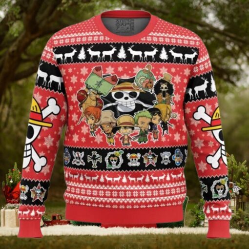 Chibi Straw Hat Pirates OP Ugly Christmas Sweater