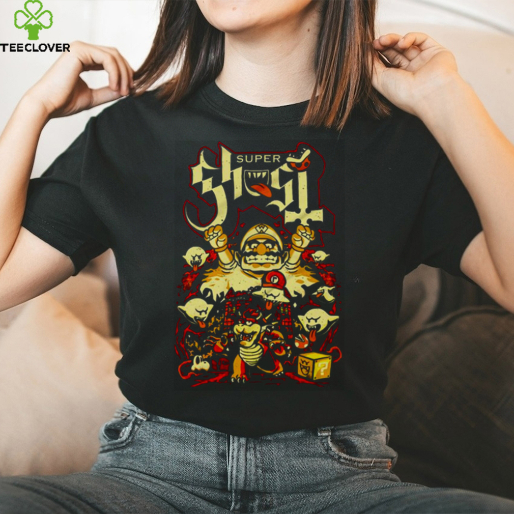 SUPER GHOST BOOAHHH HEAVY METAL VIDEO GAME T SHIRT SUPER GHOST BOOAHHH HEAVY METAL VIDEO GAME T SHIRT