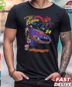 SUPERMAN x NASCAR Jeff Gordon 24 Raw Edge T Shirt