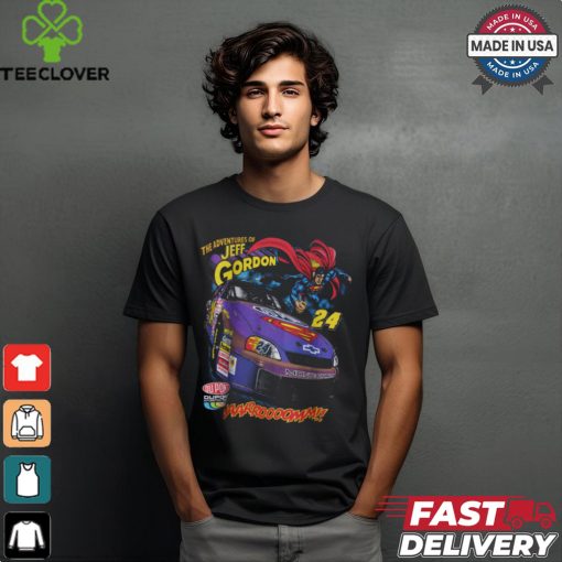 SUPERMAN x NASCAR Jeff Gordon 24 Raw Edge T Shirt