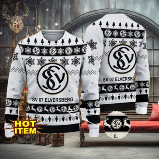 SV 07 Elversberg 3D Christmas Ugly Christmas Sweater Christmas Gift Bundesliga Fans
