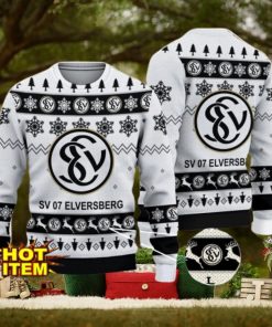 SV 07 Elversberg 3D Christmas Ugly Christmas Sweater Christmas Gift Bundesliga Fans