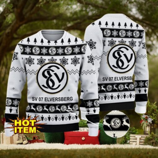 SV 07 Elversberg 3D Christmas Ugly Christmas Sweater Christmas Gift Bundesliga Fans