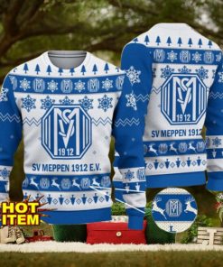 SV Meppen 3D Christmas Ugly Christmas Sweater Christmas Gift Bundesliga Fans