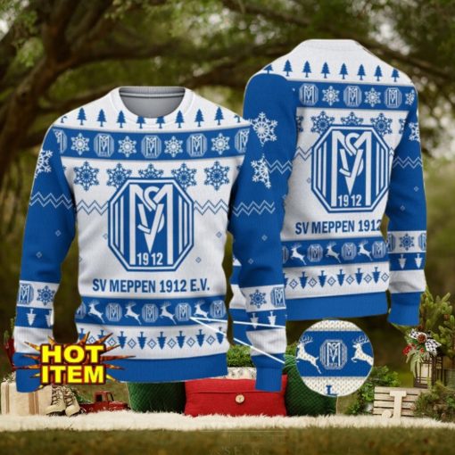 SV Meppen 3D Christmas Ugly Christmas Sweater Christmas Gift Bundesliga Fans
