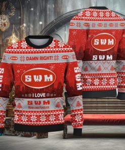 SWM Car Lovers Ugly Christmas Sweater Gift Holidays