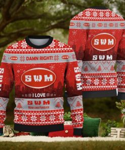 SWM Car Lovers Ugly Christmas Sweater Gift Holidays