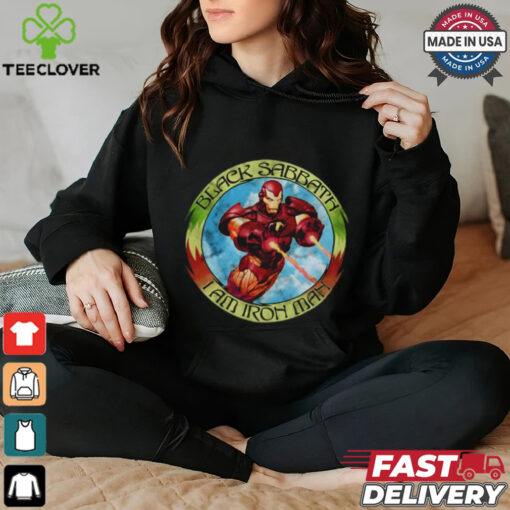 Sabbath I Am Iron Man Circle Design T Shirt
