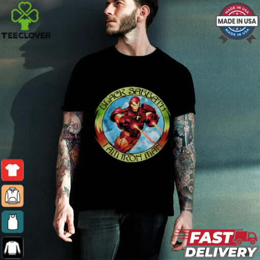 Sabbath I Am Iron Man Circle Design T Shirt