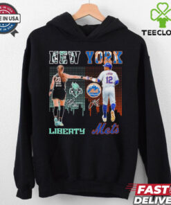 Sabrina Ionescu New York Liberty X Francisco Lindor New York Mets Shirt