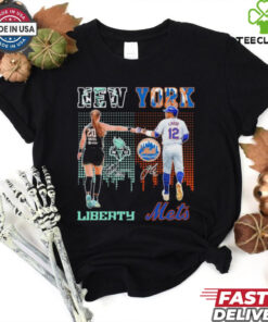 Sabrina Ionescu New York Liberty X Francisco Lindor New York Mets Shirt