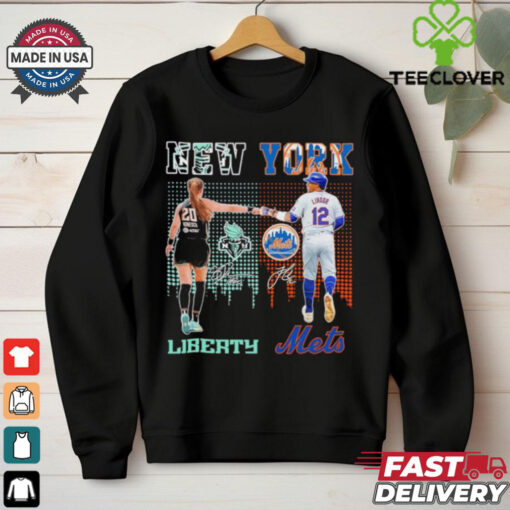 Sabrina Ionescu New York Liberty X Francisco Lindor New York Mets Shirt