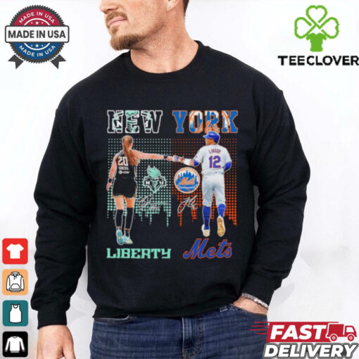 Sabrina Ionescu New York Liberty X Francisco Lindor New York Mets Shirt