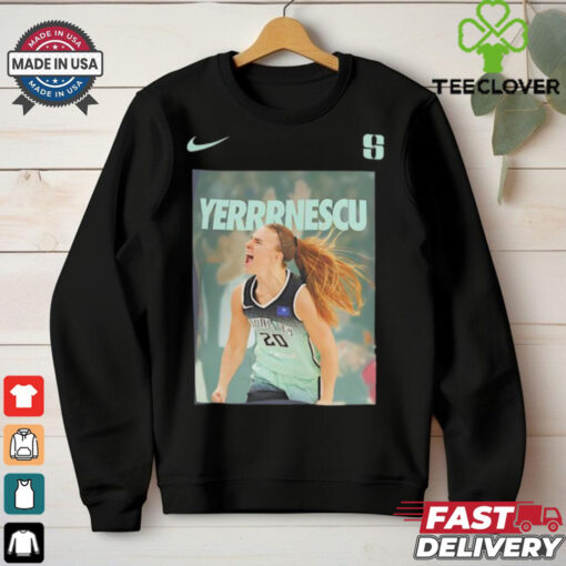 Sabrina Ionescu New York Liberty Yerrrnescu photo shirt