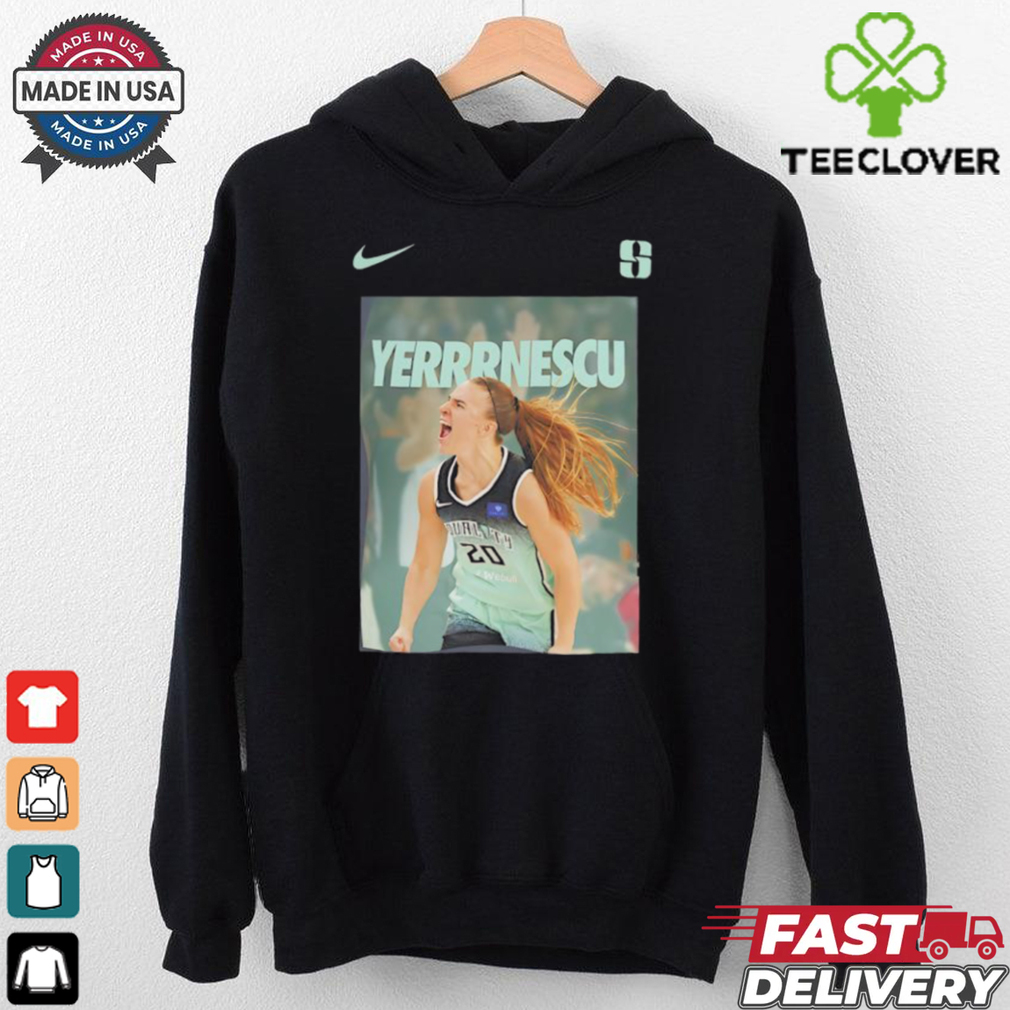 Sabrina Ionescu New York Liberty Yerrrnescu photo shirt Sabrina Ionescu New York Liberty Yerrrnescu photo shirt