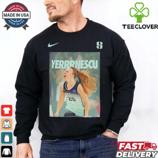 Sabrina Ionescu New York Liberty Yerrrnescu photo shirt