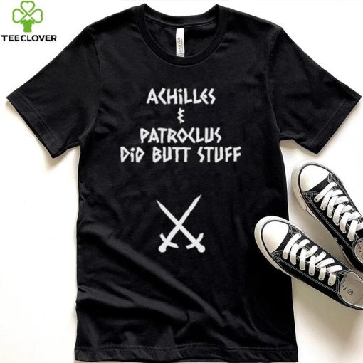 Sacha coward wearing achilles and patroclus did butt stuff shirt