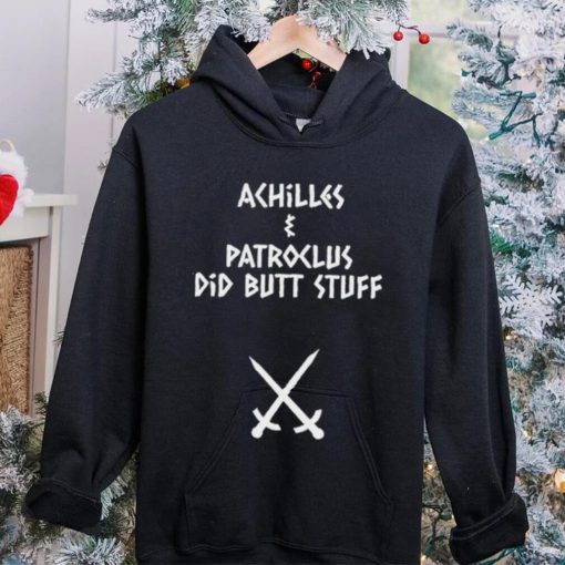 Sacha coward wearing achilles and patroclus did butt stuff shirt