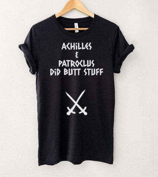 Sacha coward wearing achilles and patroclus did butt stuff shirt