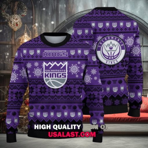 Sacramento Kings Basketball Team 3D Christmas Sweater