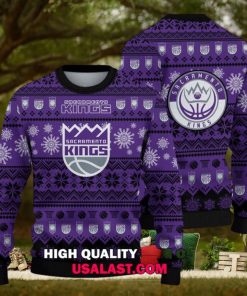 Sacramento Kings Basketball Team 3D Christmas Sweater