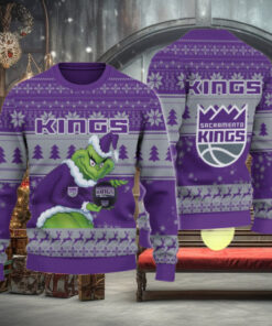 Sacramento Kings Grinch Christmas Ugly Sweater