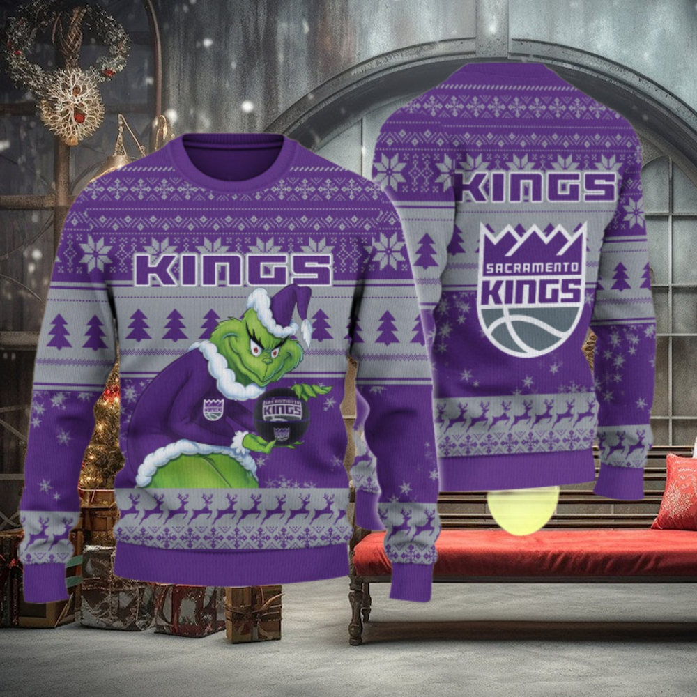 Sacramento Kings Grinch Christmas Ugly Sweater Sacramento Kings Grinch Christmas Ugly Sweater