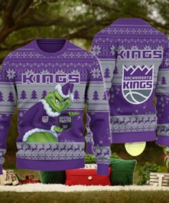 Sacramento Kings Grinch Christmas Ugly Sweater