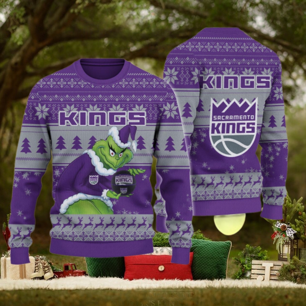 Sacramento Kings Grinch Christmas Ugly Sweater Sacramento Kings Grinch Christmas Ugly Sweater